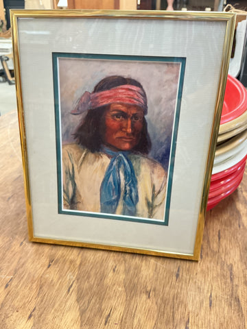 Art Picture Native American by Mary Lyn 8.25" x 10.25