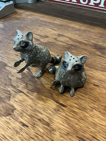 Woodland Creatures Pewter Salt & Pepper Shakers