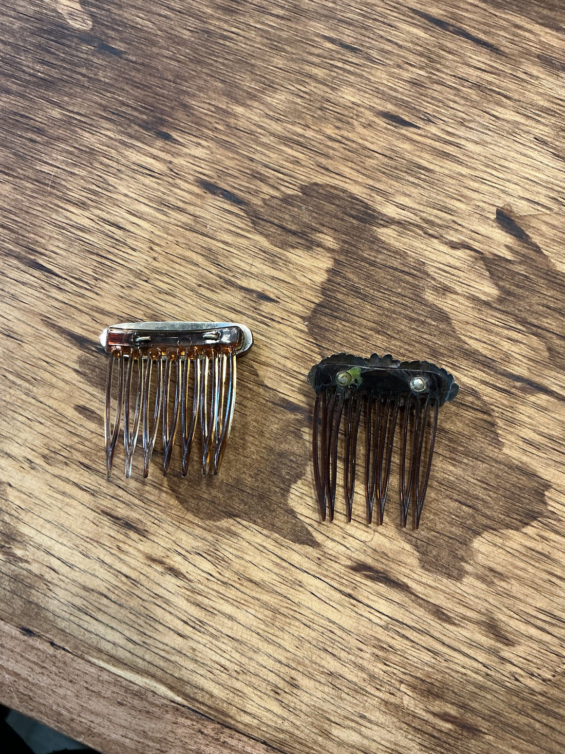 Vintage Hair Clip/Comb - 1 Sterling Silver Flower, 1  Sterling Silver & Abalone $15 Each