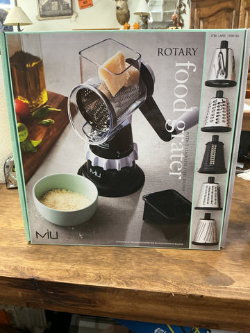 Miu Rotary Food Grater with Stainless Steel Drums