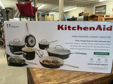KitchenAid Hard-Anodized Ceramic Induction Cookware Set, 11-piece