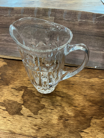Block Crystal Tulip Pitcher 7.75"