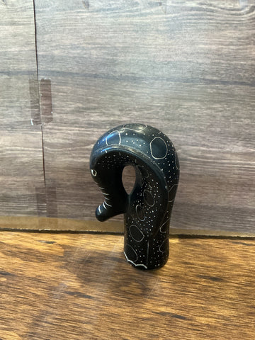 Hand Carved Soapstone Elephant 2.5" x 4.5"