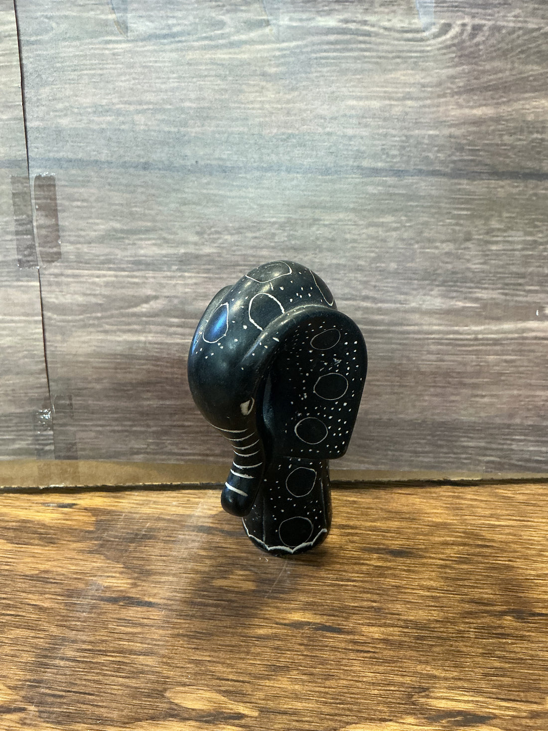 Hand Carved Soapstone Elephant 2.5" x 4.5"