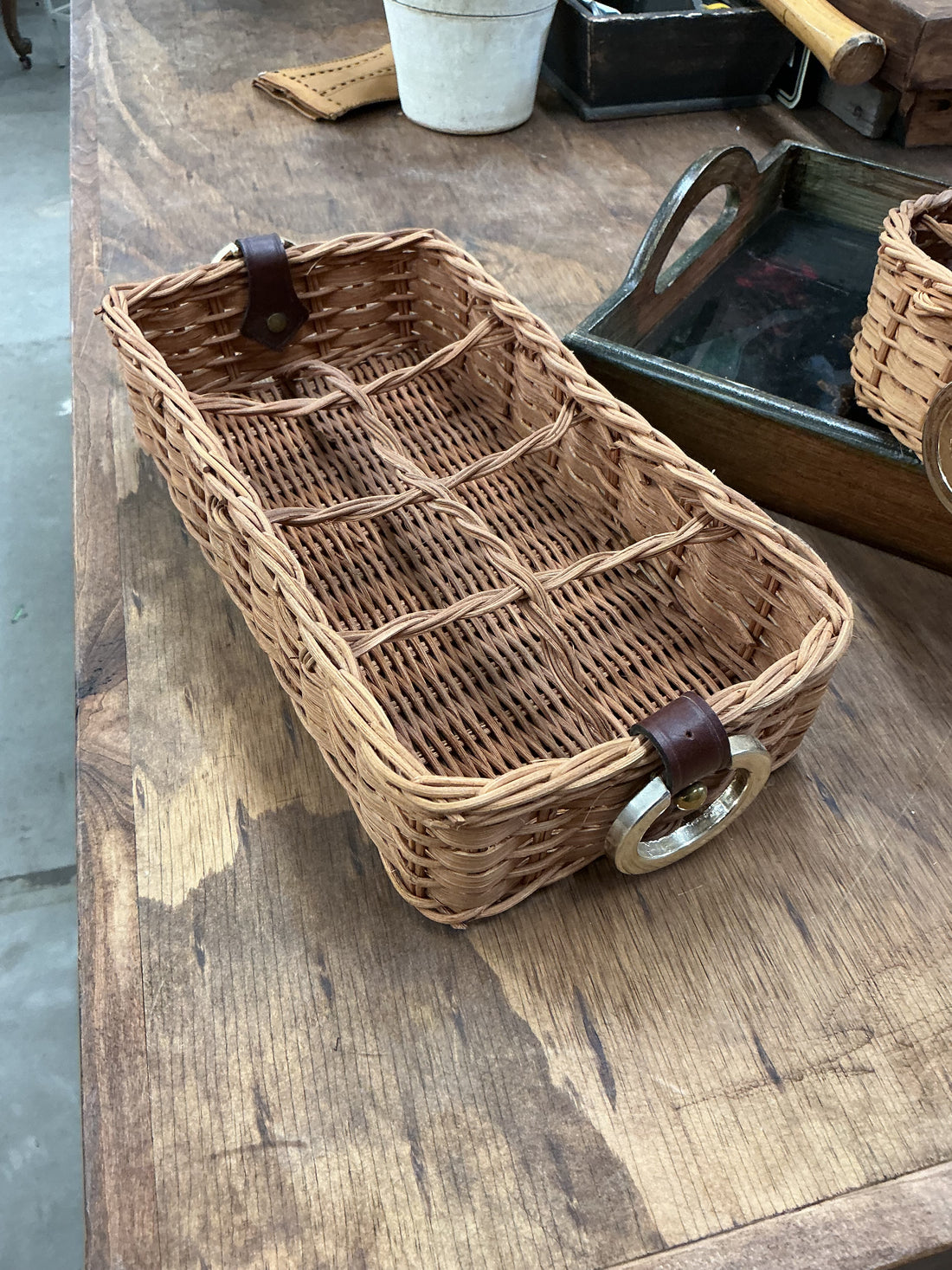 Wicker Baskets with Metal Rings - $5 Each