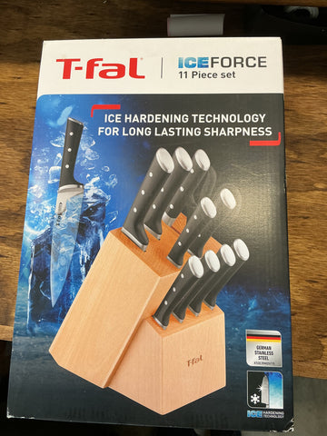 T-fal Ice Force, 11-piece Stainless Steel Knife Block Set