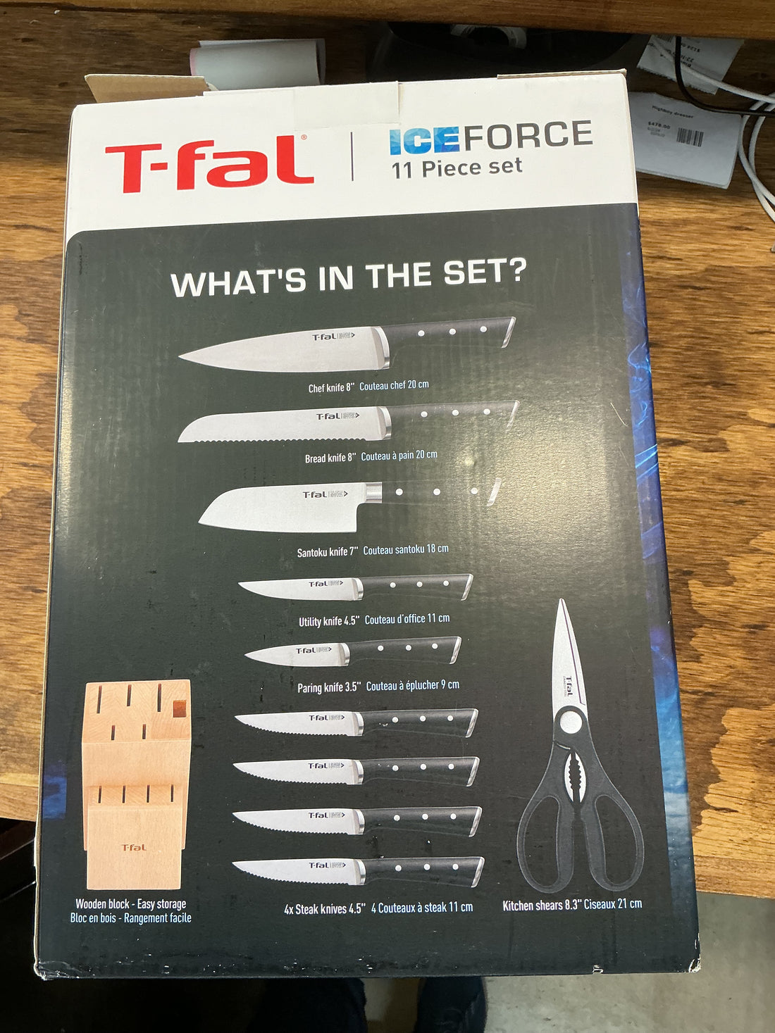T-fal Ice Force, 11-piece Stainless Steel Knife Block Set