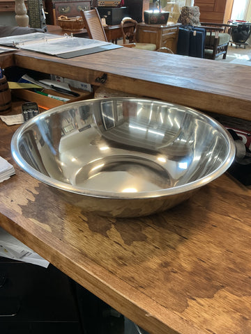 Winco 13 Quart Mixing Bowl, Standard Weight, Stainless Steel