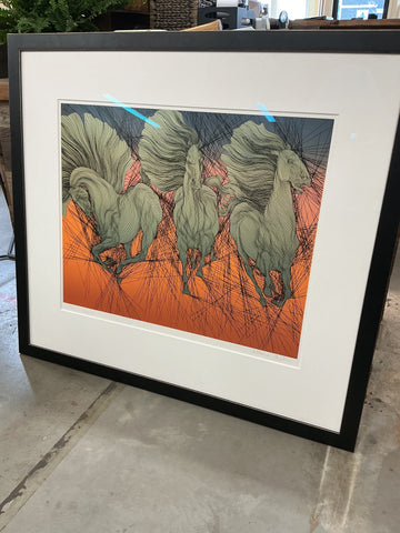 Horse Picture - Andante II" by Guillaume Azoulay 42"W x 38"H