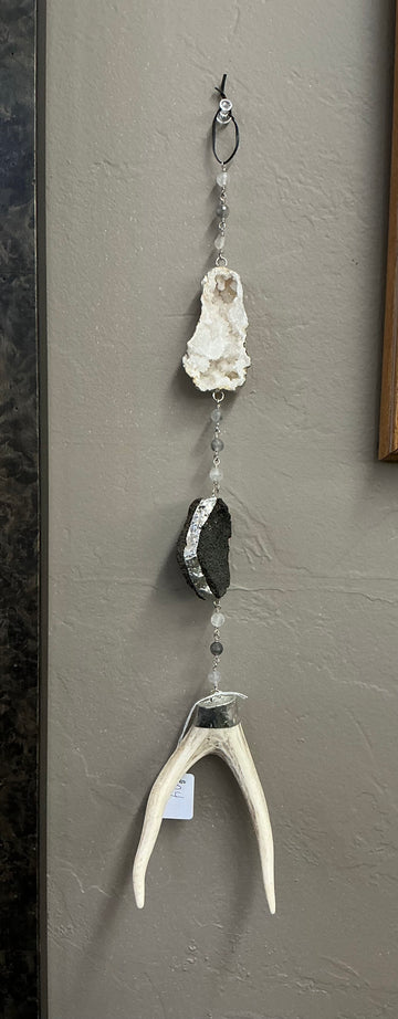 Antler & Crystal Wall Decor