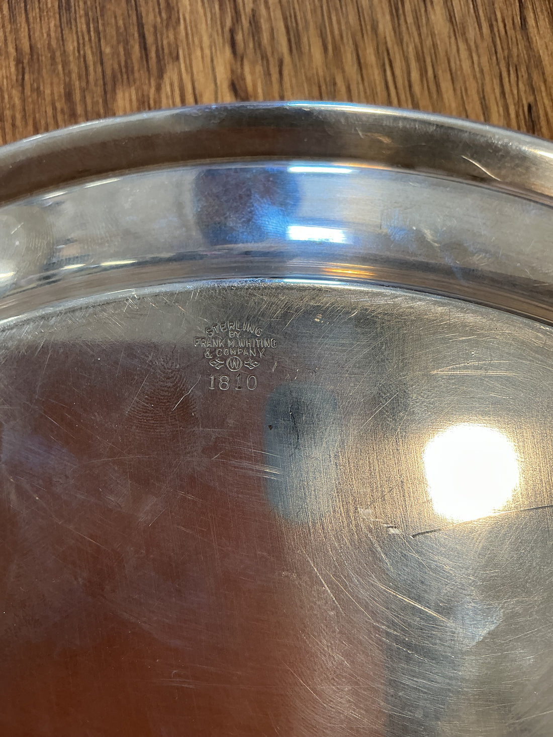 Frank M Whiting 10" Sterling Silver Plate