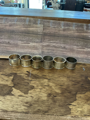 Sterling Silver Napkin Rings - 6 Count