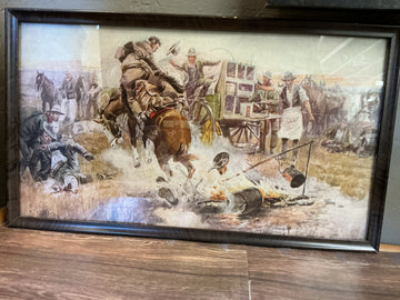 Charlie Russell - Bronc to Breakfast - 9" x 15.5"