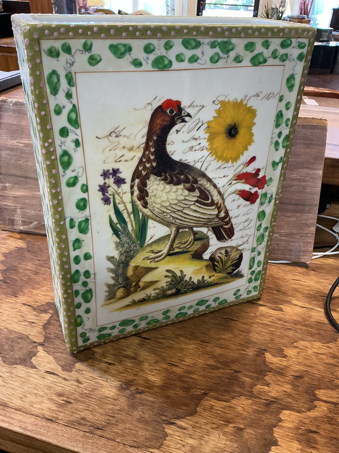 John Derian Vase 4.25" x 10.25" x13"