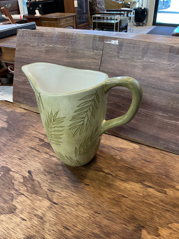 Green Ceramic Pitcher