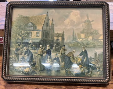 Dutch Flower Market by Francis W Vreeland - 13.75" x 17.75"