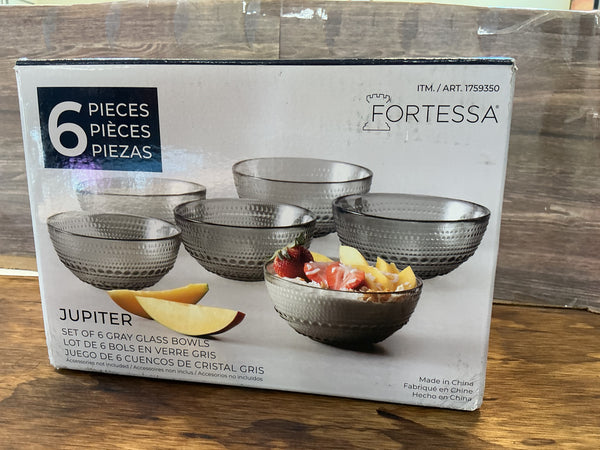 Fortessa Jupiter Glass Bowls Set of 6