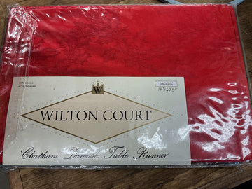 Red Holiday Table Runner - 14" x 67.5"