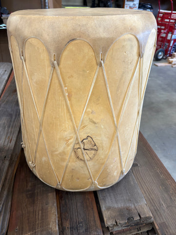 Native American Drum- Small size 14-1/2” W x 21-1/4”H Art / Sculpture