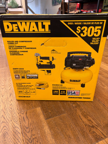 Dewalt Nailer & Compressor Combo Kit DXCM1KIT