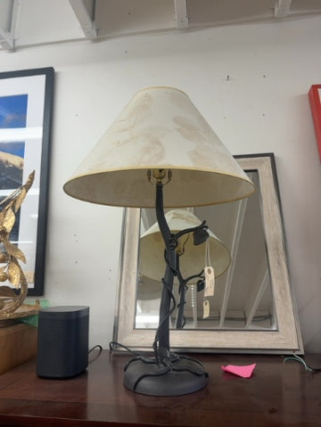Lamp Black with vine wrapped around
