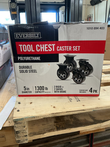 Everbilt Tool Chest Caster Set 4 pack