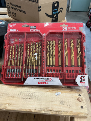 Milwaukee 29 pc Titanium drill bit set 48-89-4672
