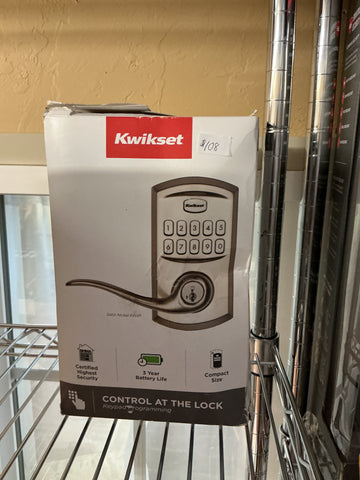 Kwikset control at the lock keypad programming