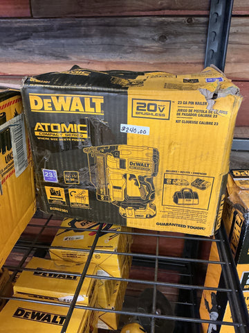 Dewalt 23 ga pin nailer gun kit dcn623d1