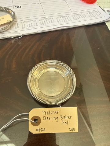 Preisner Sterling Butter Pat