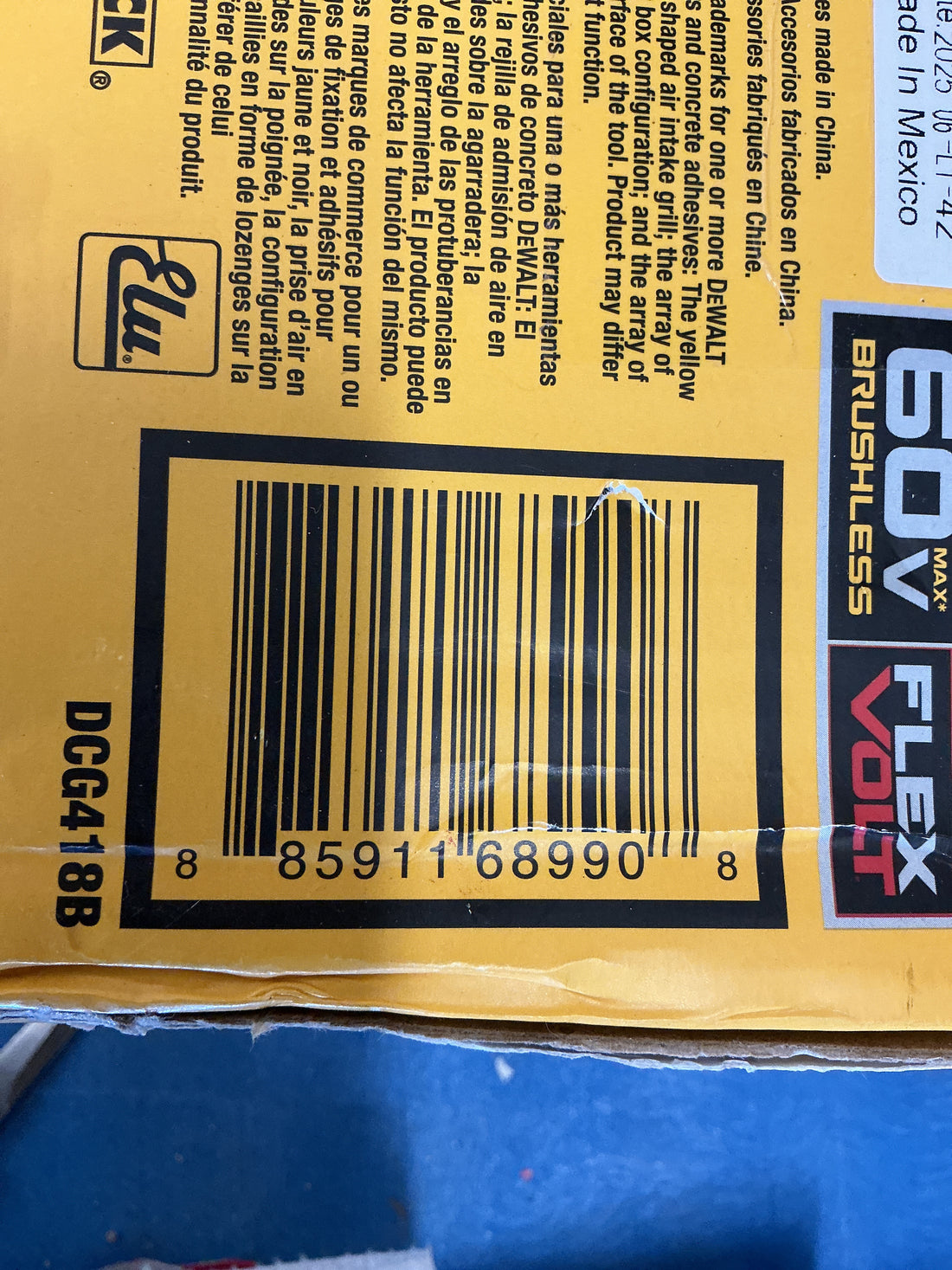 Dewalt 4 1/2”-6” Grinder DCG418B