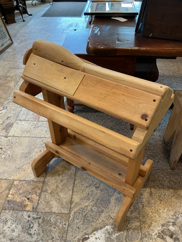 Wooden saddle stand
