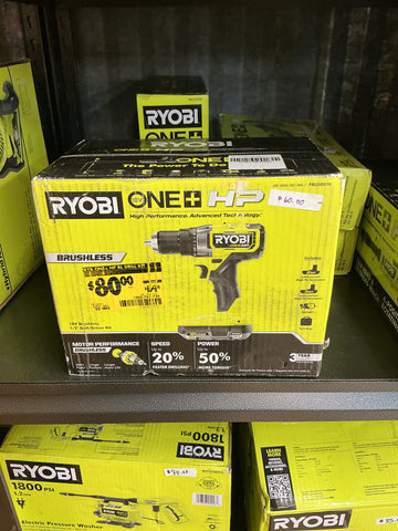 Ryobi 1/2" drill driver kit brushless PBLDD01K