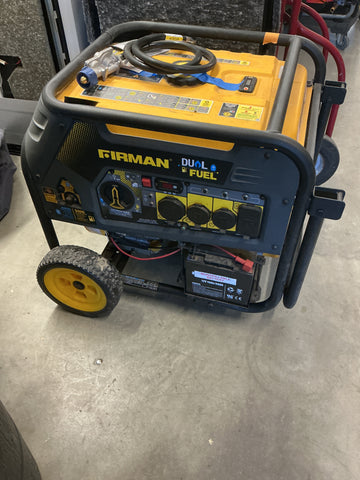 Firman H07553 Dual Fuel Portable Generator 8400W/7500W Gas 8450W/6750W Propane