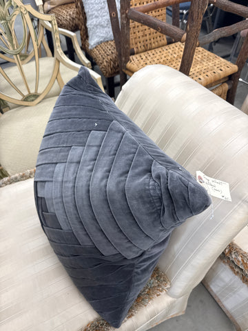 Grey Velvet pillow