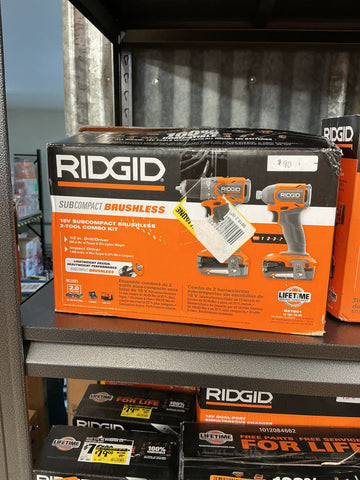 Rigid 2 tool combo subcompact brushless R97801