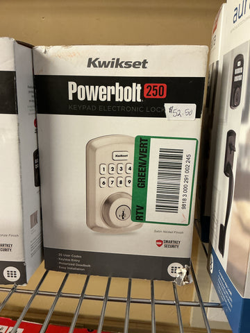 Kwikset Powerbolt 250 electronic lock