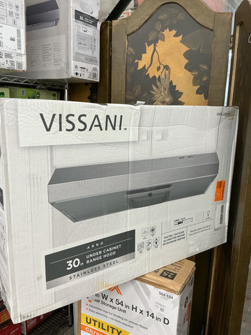 Vissani 30” Arno Under Cabinet Range Hood Stainless Steel