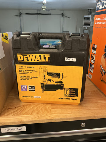 Dewalt 23 ga pin nailer kit dwfp2350k