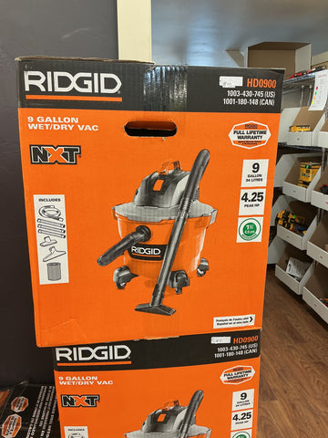 Rigid 9 gal vac HD0900