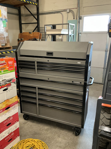 Husky 52 inch tool box dented on top