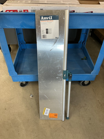 Anvil aluminum spray shield 36”