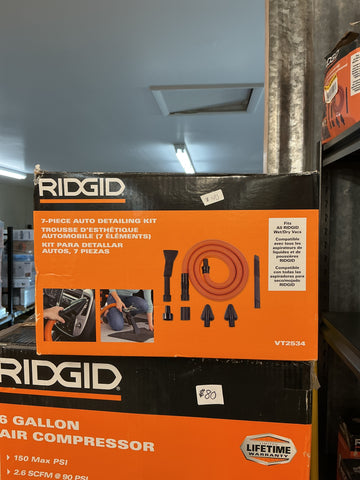 Rigid 7 piece auto detailing kit