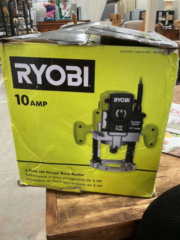 Ryobi 10 AMP 2 Peak HP Plunge Base Router