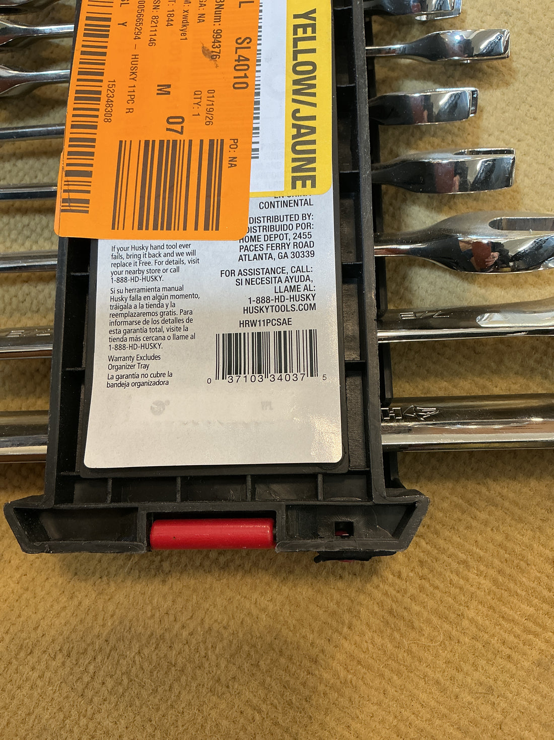 Husky 11 pc Ratcheting Combination Wrench Set