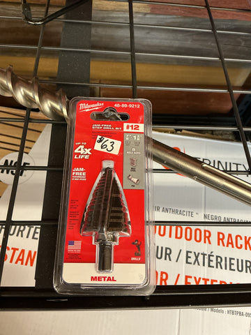 Milwaukee #12 jam free step drill bit