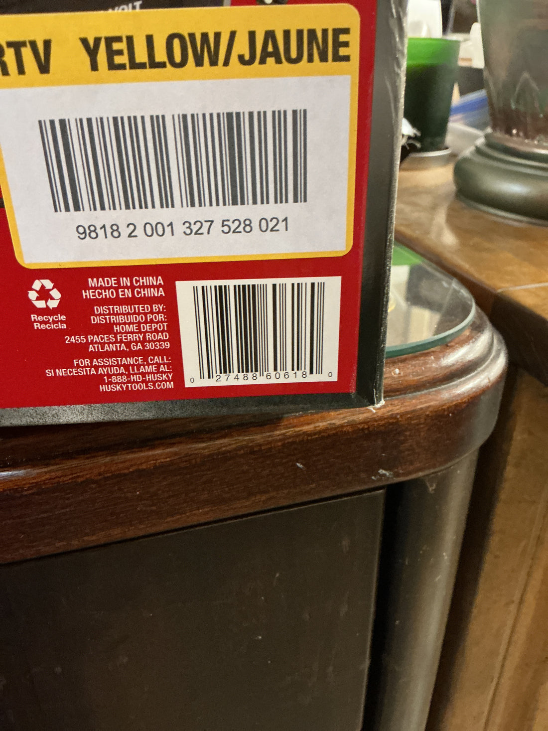 Husky 12/120 volt inflator with auto shutoff