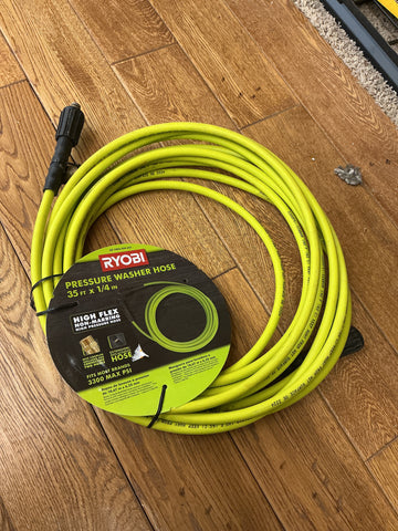 Ryobi pressure washer hose 1/4” x 35’
