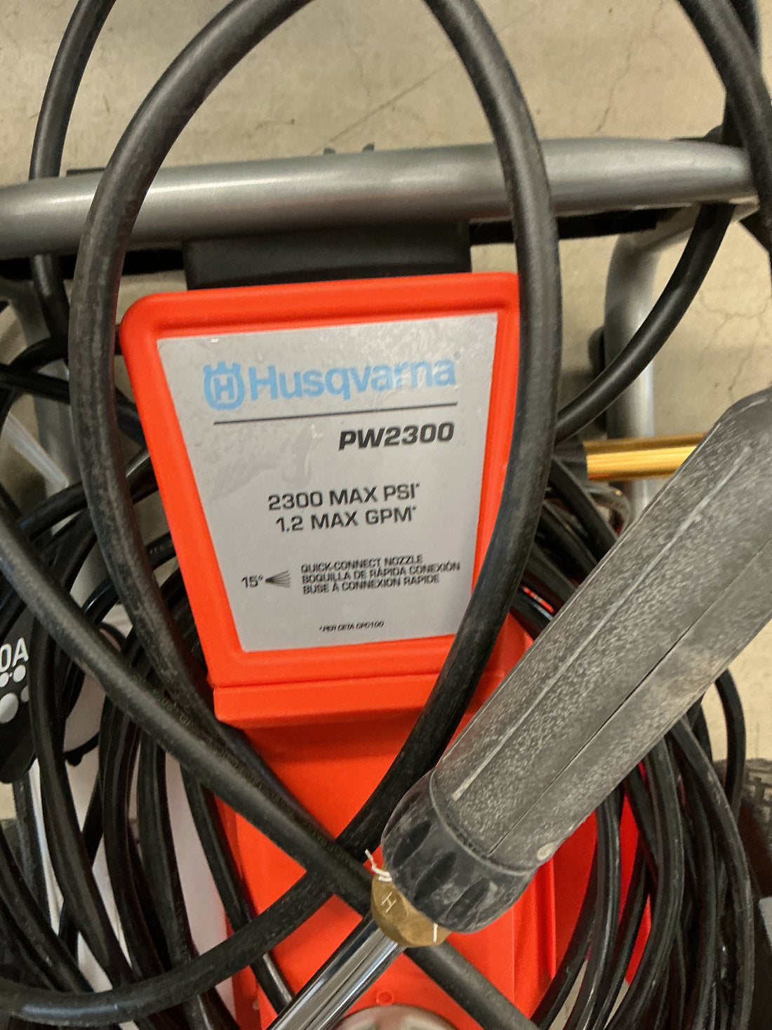 Husqvarna PW2300 Electric Power Washer BROKEN HANDLE