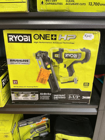 Ryobi 21° framing nailer
